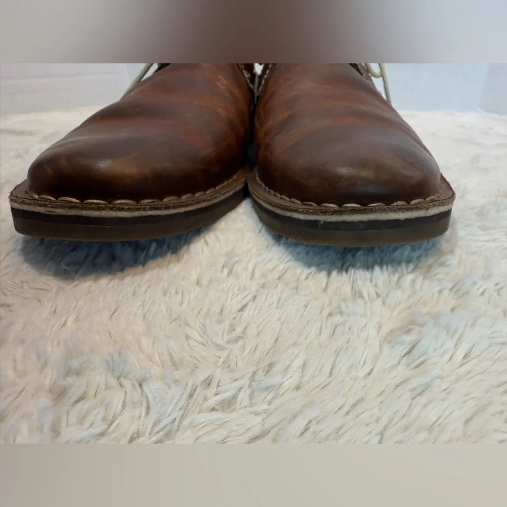 Kenneth Cole Reaction size 10.5 brown men’s leather Desert Sun Chukka boots